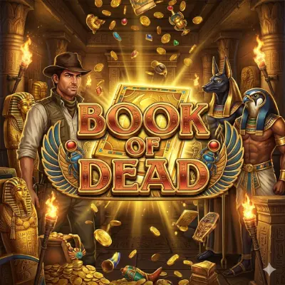 Book of Dead slot game featured on the BOF Casino UK homepage